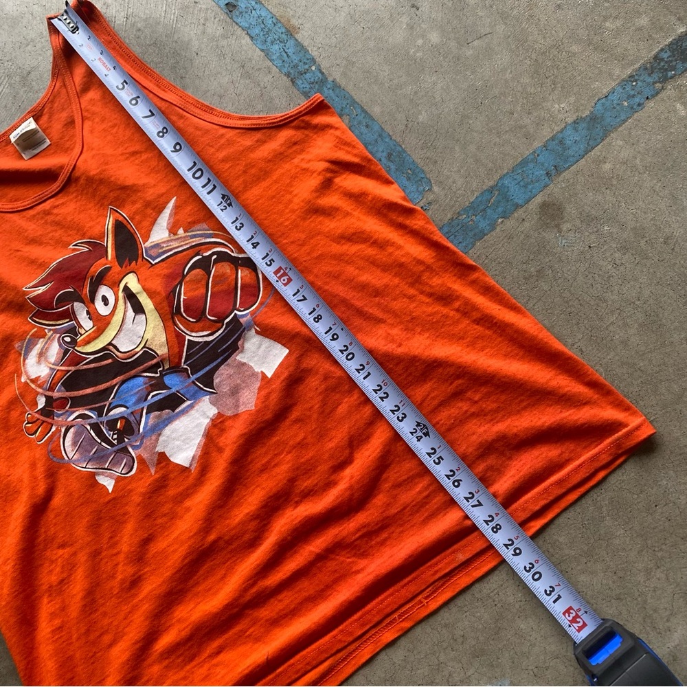 Vintage Y2K Crash Bandicoot Shirt Game Promo Mario Stars Nintendo RARE Gamer - Picture 7 of 7